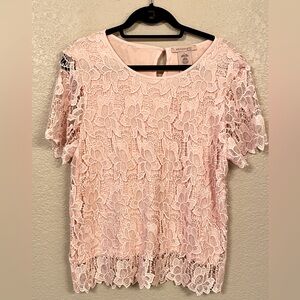 Philosophy Lace Overlay T-Shirt